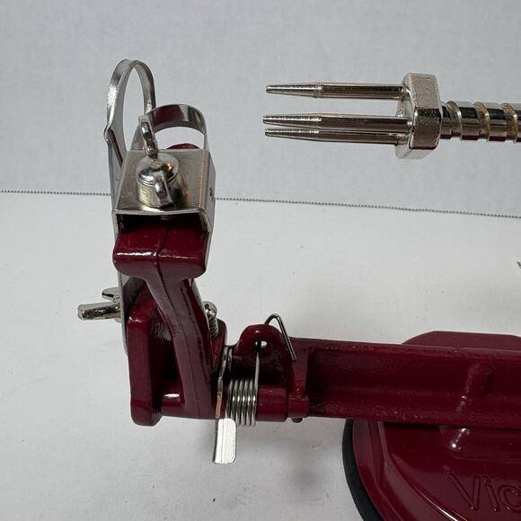 Victorio Apple Peeler Cast Iron Potato VKP1010 Suction Base Slice Core Manual F2 - Picture 2 of 16